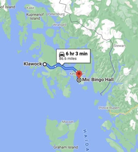 Alaska Casinos Map