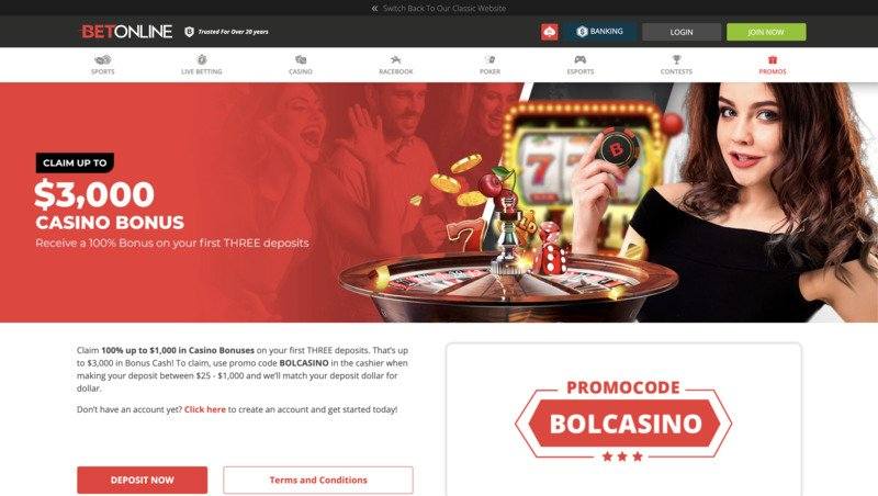 BetOnline Casino Welcome Bonus - Casinos South Dakota