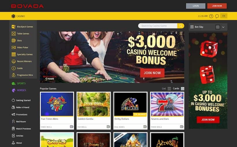 Bovada Casino - South Dakota Casinos